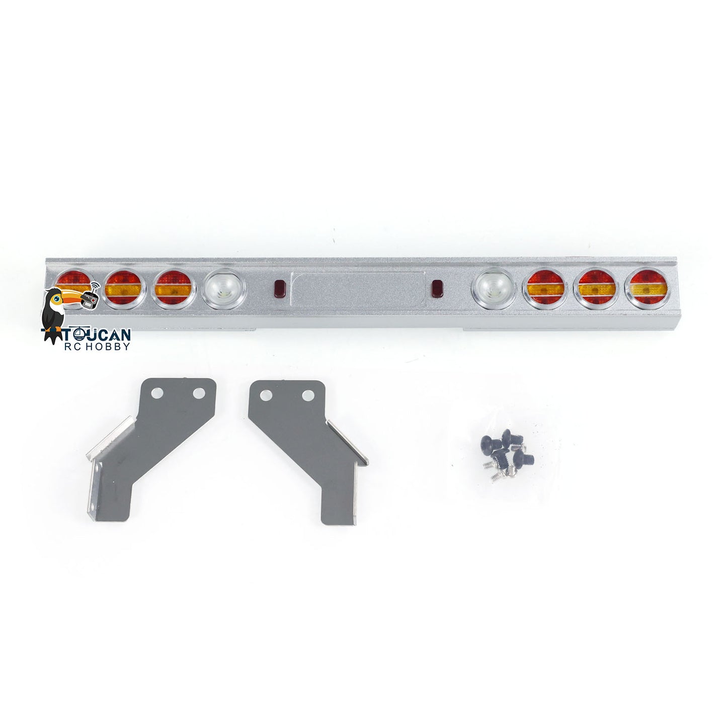 Grad 1/14 Skala RC Traktor Lkw Teil Metall Front Stoßstange Lichter Led DIY FÜR Tamiya 56344 56301 Autos Modelle