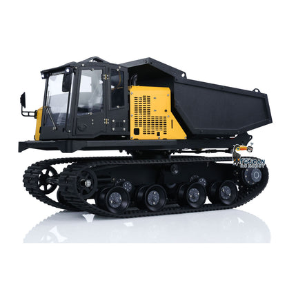 TOUCAN-T14R 1/14 Metal RC Hydraulic Dump Truck with Crawler Tracks, Light System & Sound Group