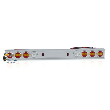 Grad 1/14 Skala RC Traktor Lkw Teil Metall Front Stoßstange Lichter Led DIY FÜR Tamiya 56344 56301 Autos Modelle