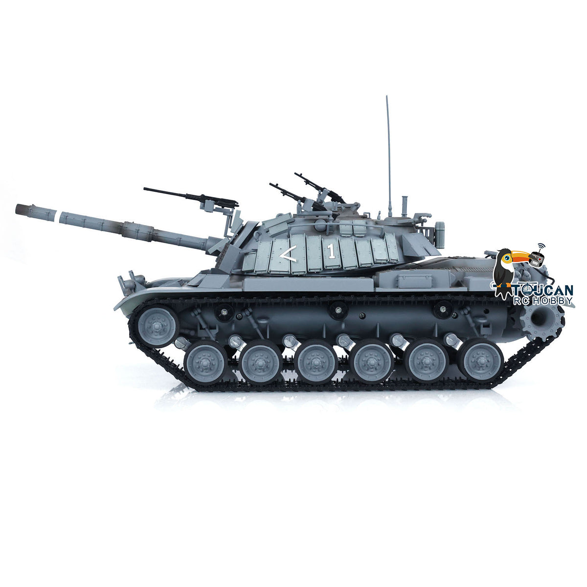 1/16 Tongde Plastic Israel M60W ERA RC-Panzer Infrarot- und BB-Kampfpanzer Panzer Militär 320 Grad drehbares Modell