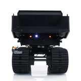 Fast  Free Shipping 1/14 RC Hydraulic Crawler Dump Truck T14R Metal Tracked Tipper RTR Construction Machine Flysky ST8 Radio Sound