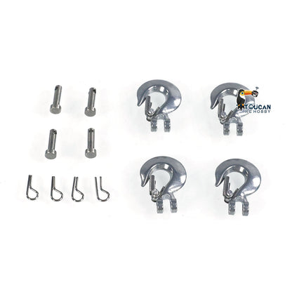 TOUCAN RC HOBBY JDM Metal Hooks for 1/14 Hydraulic RC Truck Wheeled Loader Remote Control Engineering Vehicles Model Adults