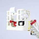 1/14 Remote Control Lift Ladder Fire Truck Electric RC Rescue Vehicle 4x4 Metal Chassis Flysky Radio Light System Sounds