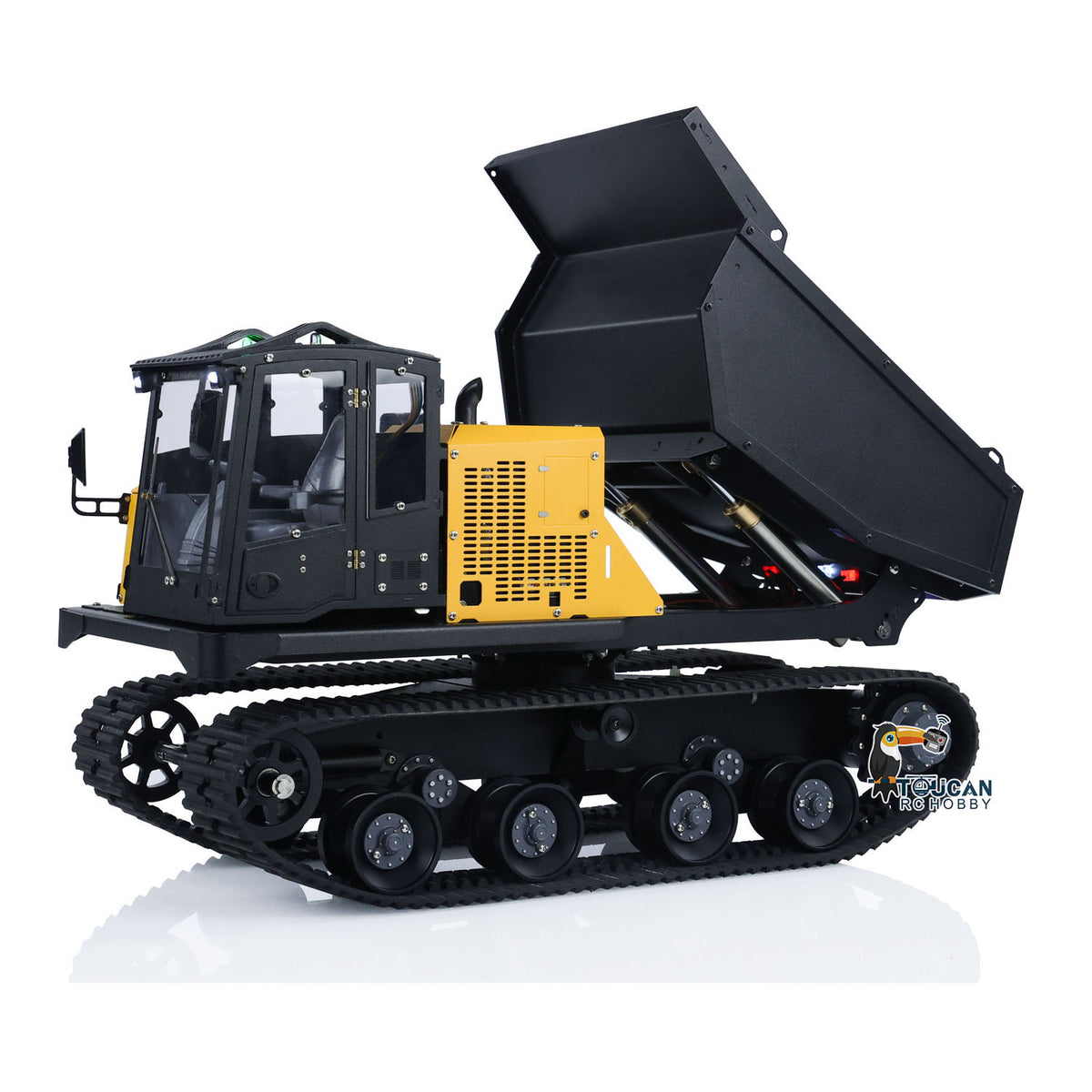 TOUCAN-T14R Ready to Run 1/14 Hydraulic Metal Crawler Dump Truck w/ST8 Radio & Battery