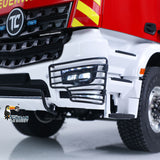 1/14 Remote Control Lift Ladder Fire Truck Electric RC Rescue Vehicle 4x4 Metal Chassis Flysky Radio Light System Sounds