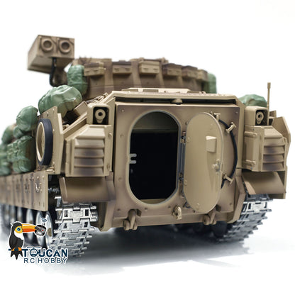 TD 1/16 Militär-RC-Panzer M2A2 Funkgesteuerte Panzer-Kampffahrzeuge Bradley Metallketten lackiert und montiert 44 * 20,8 * 20 cm