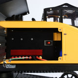 Fast  Free Shipping 1/14 RC Hydraulic Crawler Dump Truck T14R Metal Tracked Tipper RTR Construction Machine Flysky ST8 Radio Sound