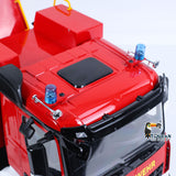 1/14 Remote Control Lift Ladder Fire Truck Electric RC Rescue Vehicle 4x4 Metal Chassis Flysky Radio Light System Sounds