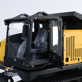 Fast  Free Shipping 1/14 RC Hydraulic Crawler Dump Truck T14R Metal Tracked Tipper RTR Construction Machine Flysky ST8 Radio Sound