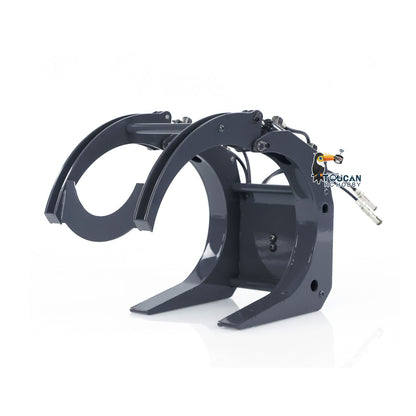 Metalleimer WoodGrabber Gabel für 1/14 580 XDRC RC Hydraulische Lader Auto Bau Fahrzeug Modell DIY WA580 Teil Zubehör 