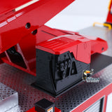 1/14 Remote Control Lift Ladder Fire Truck Electric RC Rescue Vehicle 4x4 Metal Chassis Flysky Radio Light System Sounds