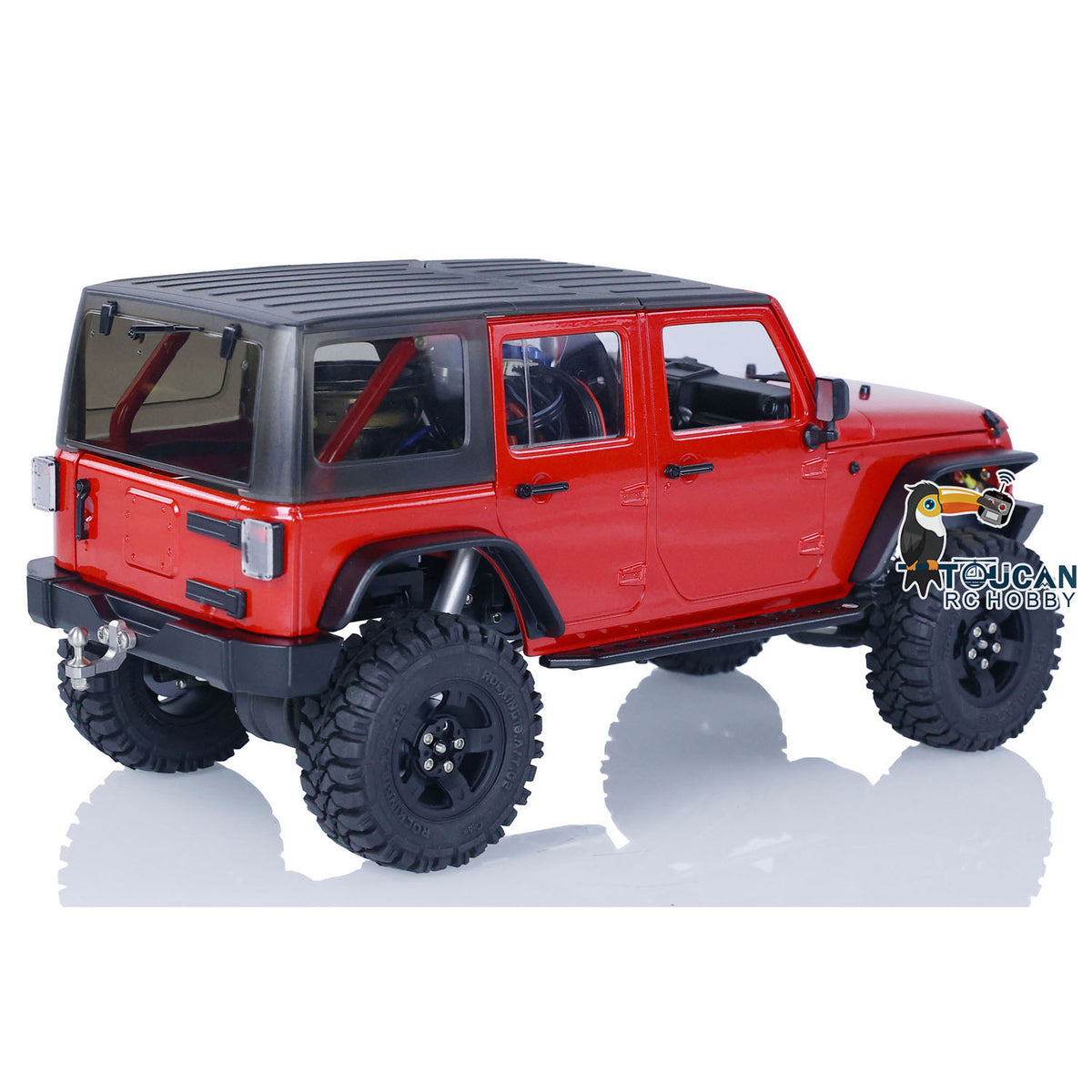 CAPO 1/18 RC Crawler Car CUB2 RTR Lackiert Zusammengebaut Ferngesteuertes Kletterfahrzeug 2-Gang Getriebe Licht Sound ESC 