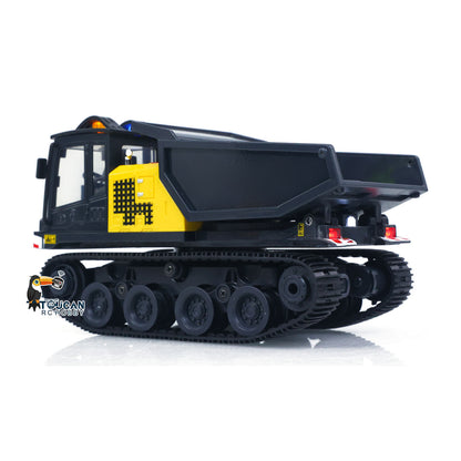 1/50 T14R RTR Electric RC Crawler Dump Truck Construction Vehicle Tracked Tipper Finished Model Toys Lights Sounds Unit