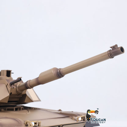 Heng Long 1/16 RC Main Battle Tank Abrams M1A2 Metal Chassis Wheels Steel Gearbox Turret 360 Rotation Barrel Recoil Elevation