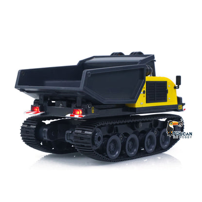1/50 T14R RTR Electric RC Crawler Dump Truck Construction Vehicle Tracked Tipper Finished Model Toys Lights Sounds Unit