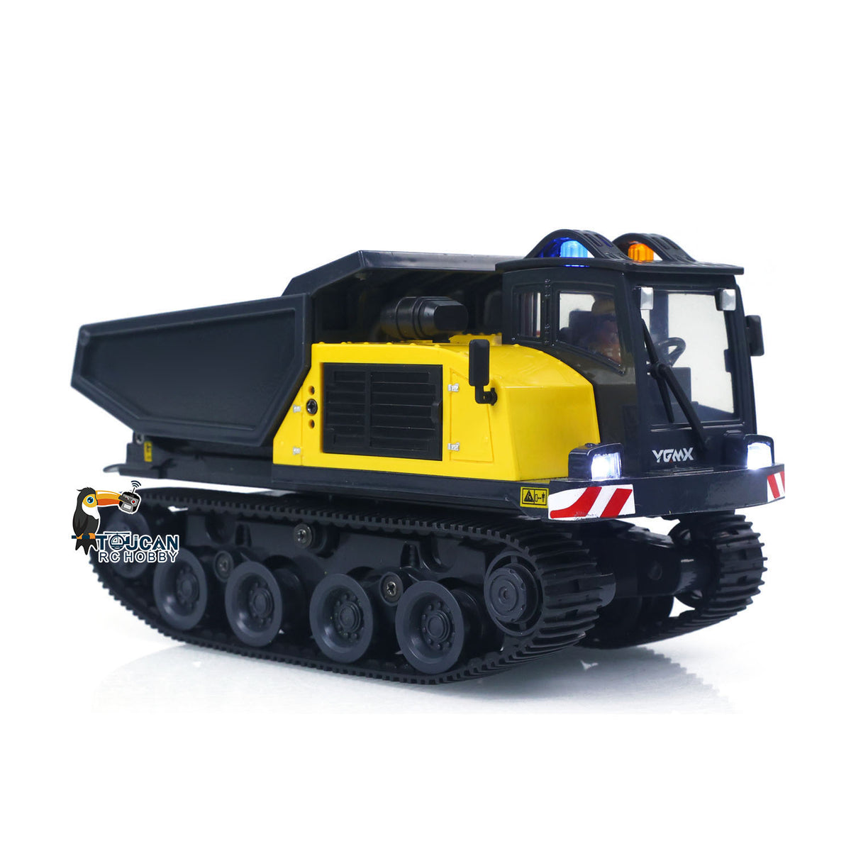 1/50 T14R RTR Electric RC Crawler Dump Truck Construction Vehicle Tracked Tipper Finished Model Toys Lights Sounds Unit