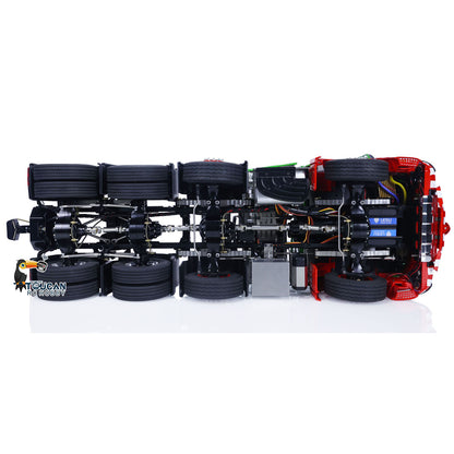 Metal RC RTR Tractor Truck TOUCAN RC HOBBY 1/14 Remote Control Car 8x8 Chassis Bucket Sound Light Smoke Unit 3Speed Gearbox