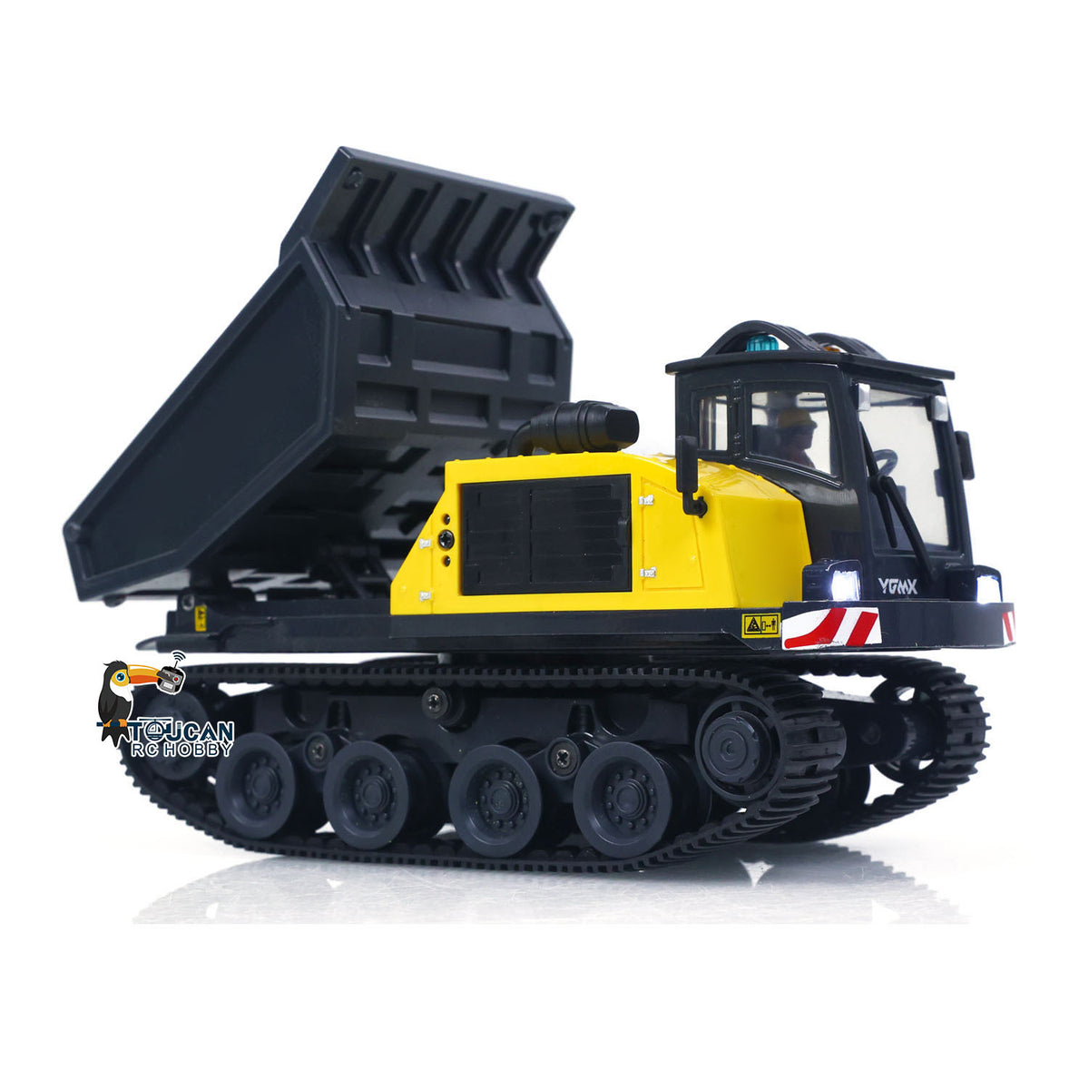 1/50 T14R RTR Electric RC Crawler Dump Truck Construction Vehicle Tracked Tipper Finished Model Toys Lights Sounds Unit