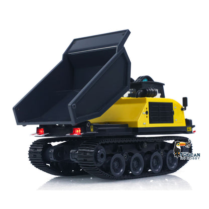 1/50 T14R RTR Electric RC Crawler Dump Truck Construction Vehicle Tracked Tipper Finished Model Toys Lights Sounds Unit