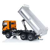 MD 1/14 6x6 Metal RC Hydraulic Dump Truck 2 Speed Gearbox FlySky ST8 Remote Controller for Construction Model Collectors