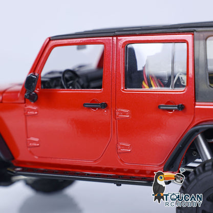 CAPO 1/18 RC Crawler Car CUB2 RTR Lackiert Zusammengebaut Ferngesteuertes Kletterfahrzeug 2-Gang Getriebe Licht Sound ESC 