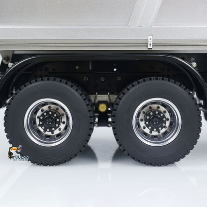 MD 1/14 6x6 Metal RC Hydraulic Dump Truck 2 Speed Gearbox FlySky ST8 Remote Controller for Construction Model Collectors