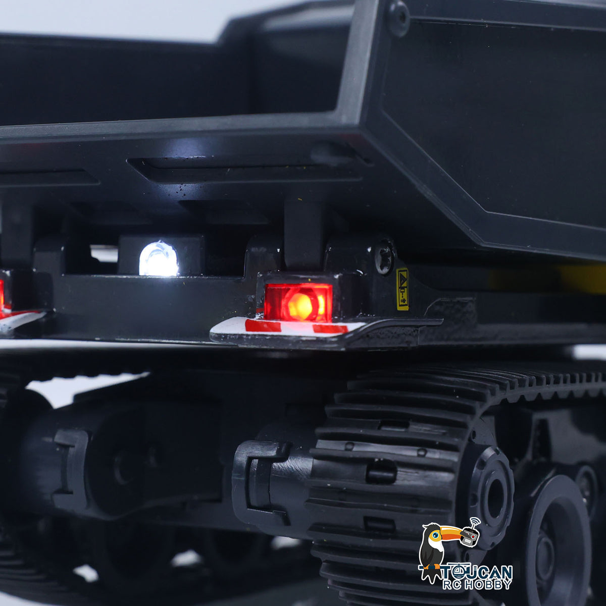 1/50 T14R RTR Electric RC Crawler Dump Truck Construction Vehicle Tracked Tipper Finished Model Toys Lights Sounds Unit