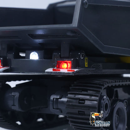 1/50 T14R RTR Electric RC Crawler Dump Truck Construction Vehicle Tracked Tipper Finished Model Toys Lights Sounds Unit