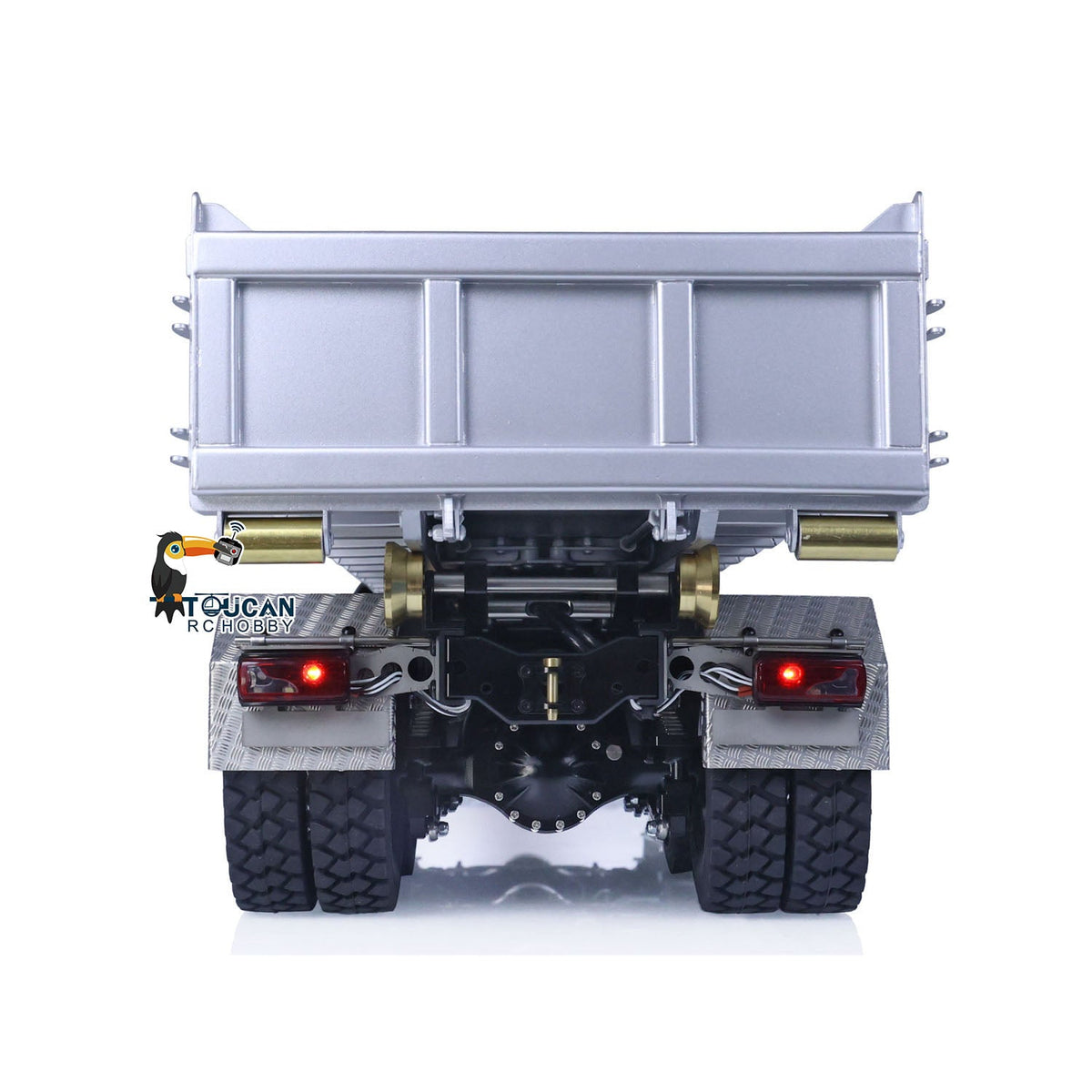 TOUCAN RC HOBBY LESU Metal 8x8 Hydraulic RC Dumper Truck 1/14 Ready To Run Remote Control Emulated Car Hobby Models Assembled Painted