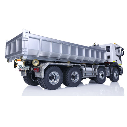 TOUCAN RC HOBBY LESU Metal 8x8 Hydraulic RC Dumper Truck 1/14 Ready To Run Remote Control Emulated Car Hobby Models Assembled Painted