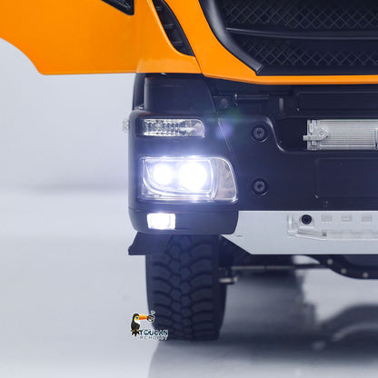 MD 1/14 6x6 Metal RC Hydraulic Dump Truck 2 Speed Gearbox FlySky ST8 Remote Controller for Construction Model Collectors