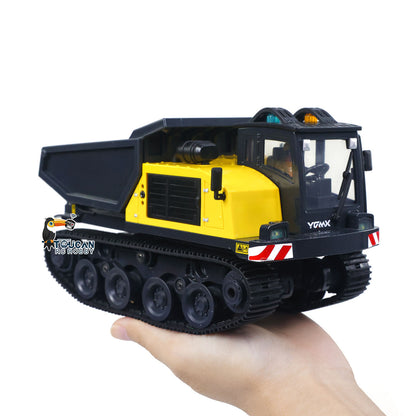 1/50 T14R RTR Electric RC Crawler Dump Truck Construction Vehicle Tracked Tipper Finished Model Toys Lights Sounds Unit