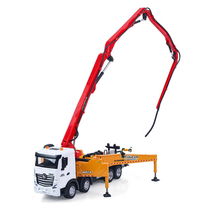 TOUCAN RC HOBBY HUINA 1/18 Remote Control Concrete Pump Truck 1381 Engineering Vehicle Finished Model RTR Manual Support Leg Light Sound Effects