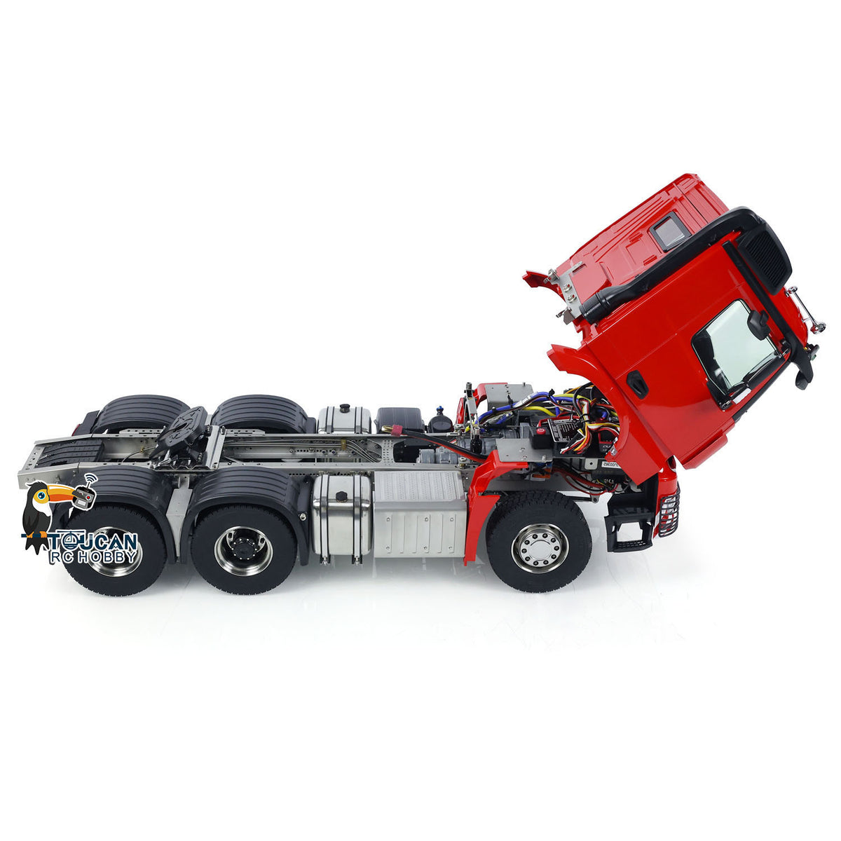 TOUCAN RC HOBBY 1/14 6x6 Metal Chassis RC Tractor Truck RTR Remote Control Car 3-speed Gearbox Painted Assembled Model K3362 Ready to Run