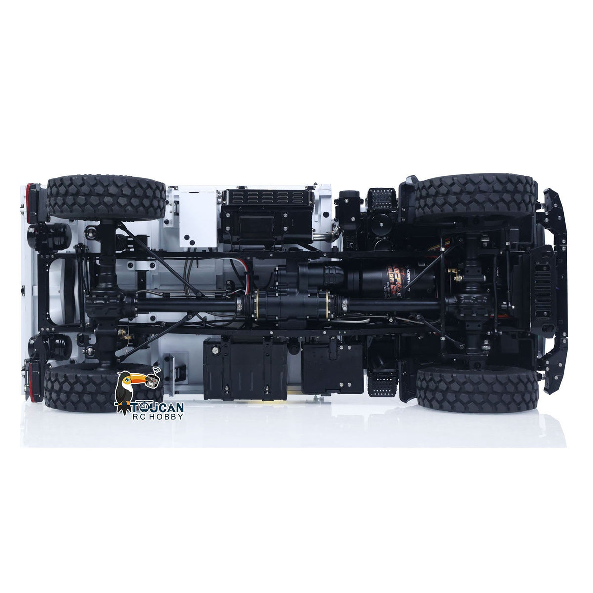 TOUCAN RC HOBBY LESU 44023 1/14 Metal RC Off-Road All-Terrain Light Truck Car Remote Controller and Receiver 3 Speed Transmission Smoke Unit Light Sound System