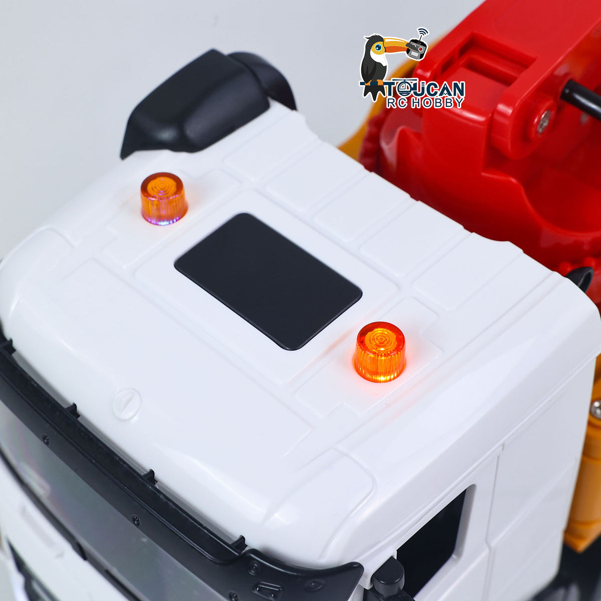 TOUCAN RC HOBBY HUINA 1/18 Remote Control Concrete Pump Truck 1381 Engineering Vehicle Finished Model RTR Manual Support Leg Light Sound Effects