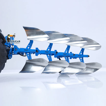 TOUCAN RC HOBBY PROMOTION LESU C0072 Metal Hydraulic Mounted Reversible Plow for LESU AOUE 1050 1/14 Radio Control Agricultural Car Tractor DIY Model