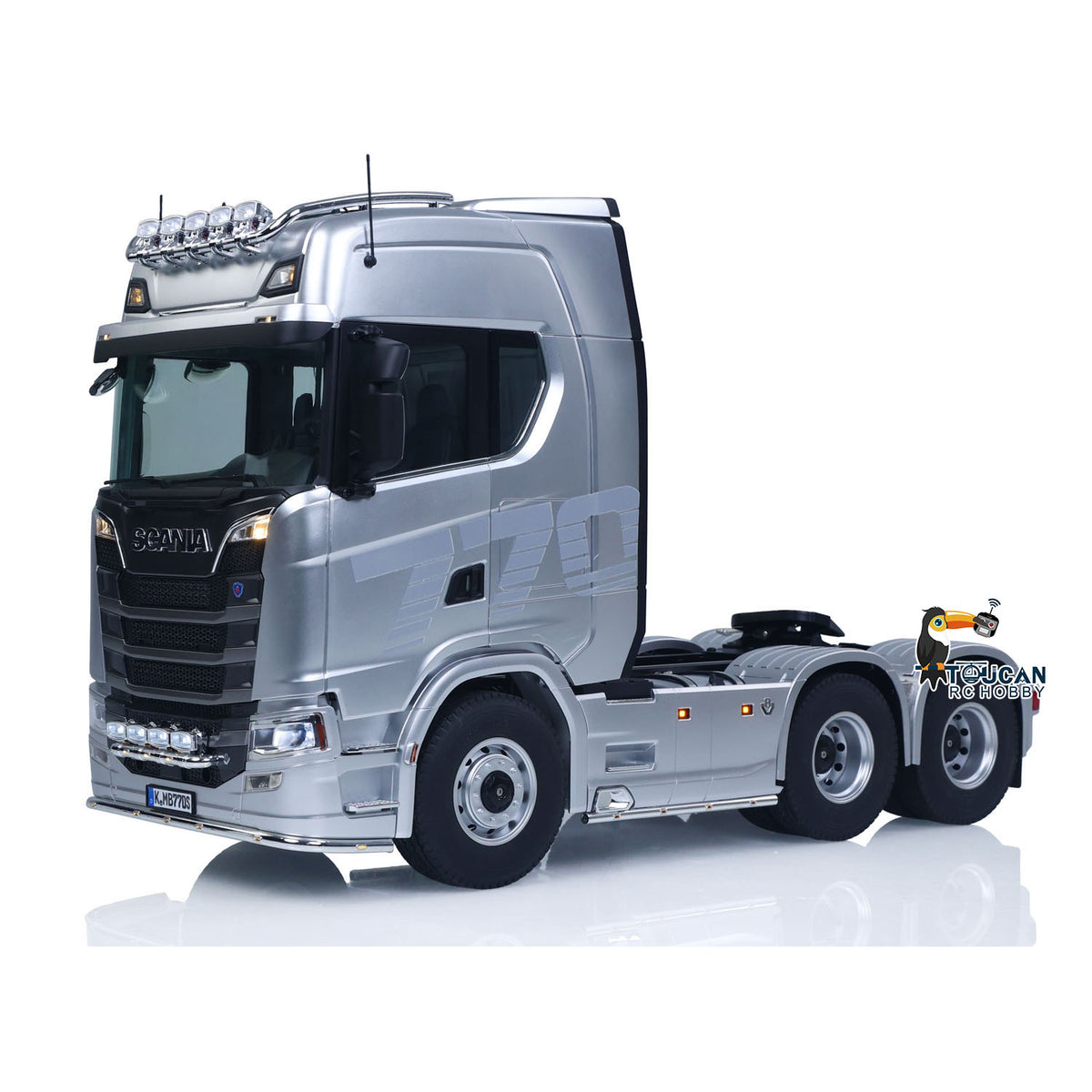 KABOLITE 1/14 770S 100 RC Sattelzugmaschine 6x6 Ferngesteuertes LKW Auto 2-Gang-Getriebe Differentialsperre Akku Funk RTR Modell