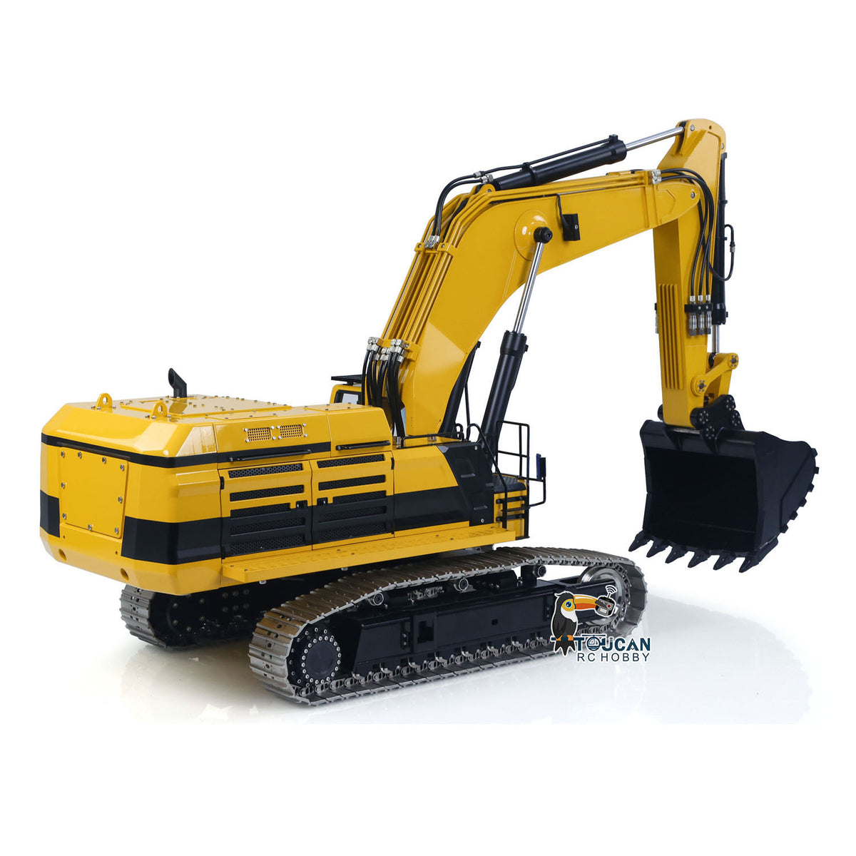 TOUCAN RC HOBBY Metal 395F 1/12 RC Hydraulic Excavator Remote Control Digger 6-Way Valves Dual Pump Brushless Motor Paladin PL18EV LITE Radio System