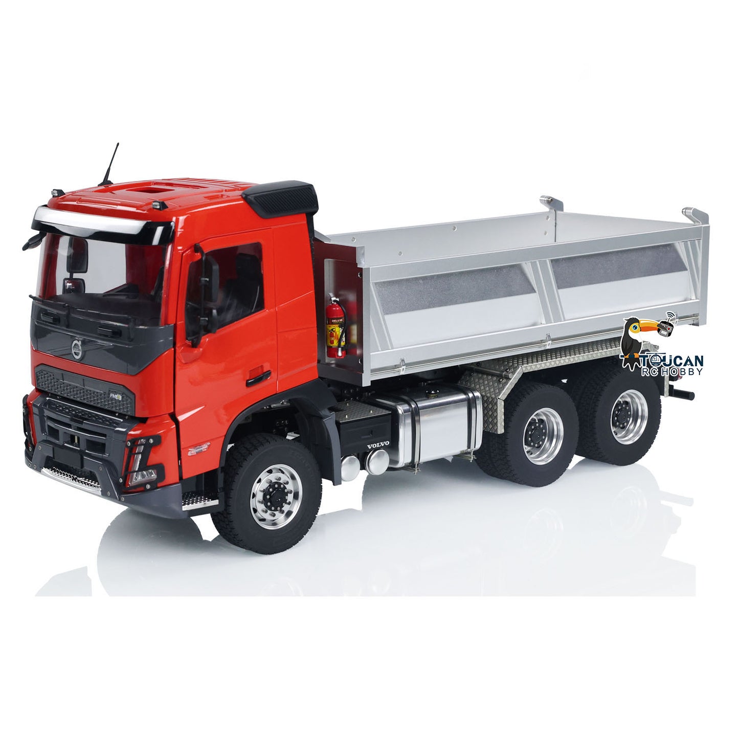 Double E 1/14 Hydraulischer RC-Muldenkipper 6x6 FMX Fernbedienungs-Muldenkipper Autos Hobby-Modell DIY RTR Spielzeug Geschenk für Erwachsene Kinder 