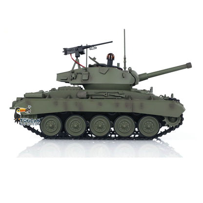 TOUCAN RC HOBBY Tongde M24 Chaffee 1/16 Remote Control Light Tank Infrared Combating System Turret Rotate