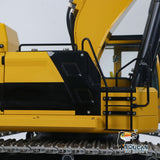 55KG! 1/12 Metal Remote Control Hydraulic Tracked Excavator 395F RC Digger 2830 Brushless Motor Dual Pump System Flysky Radio