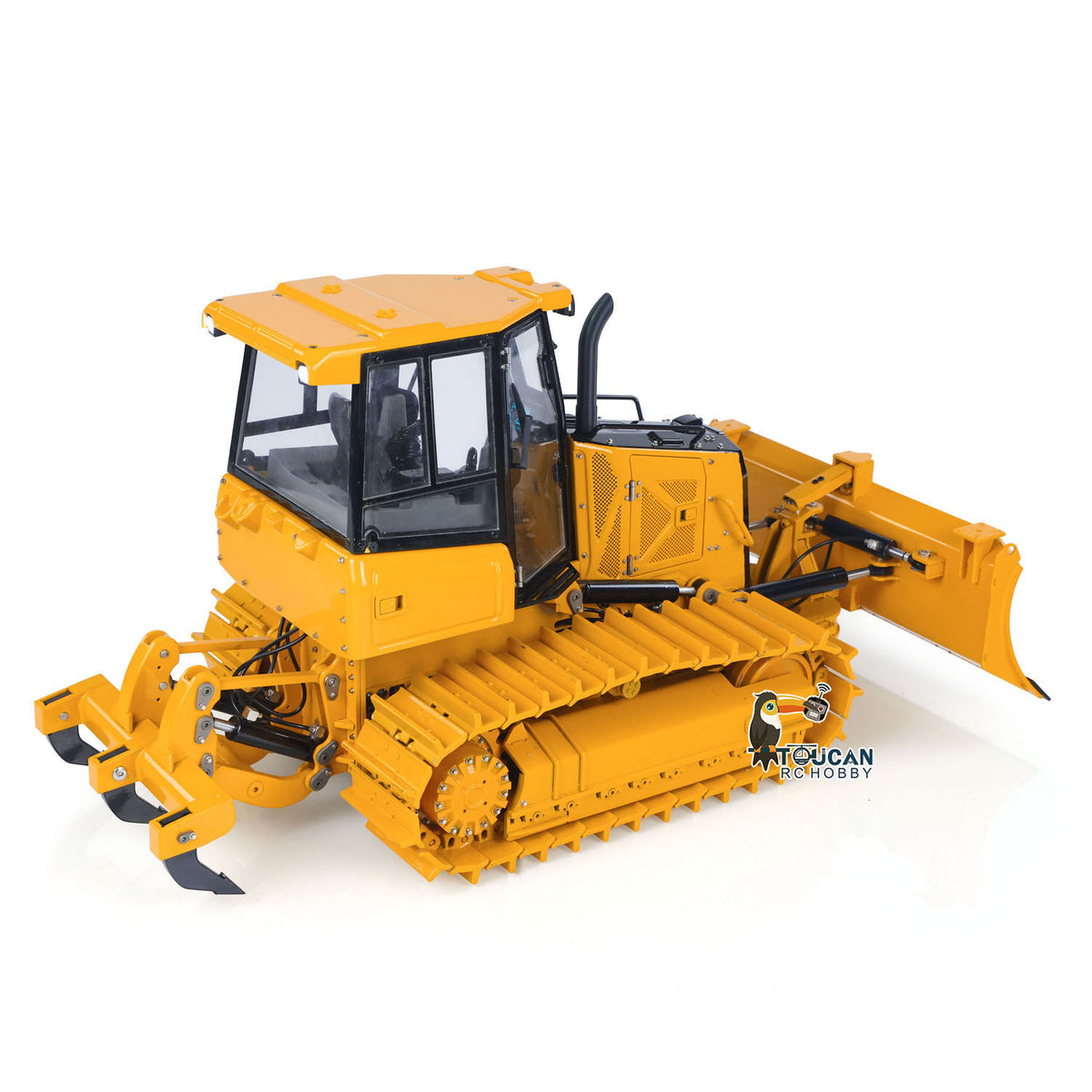 Neues Produkt vorbestellen! Metall 1/12 RC Hydraulischer Bulldozer D3 Ferngesteuerte Baufahrzeuge 4CH Ventil Bauauto Licht Sound Flysky ST8 Radio