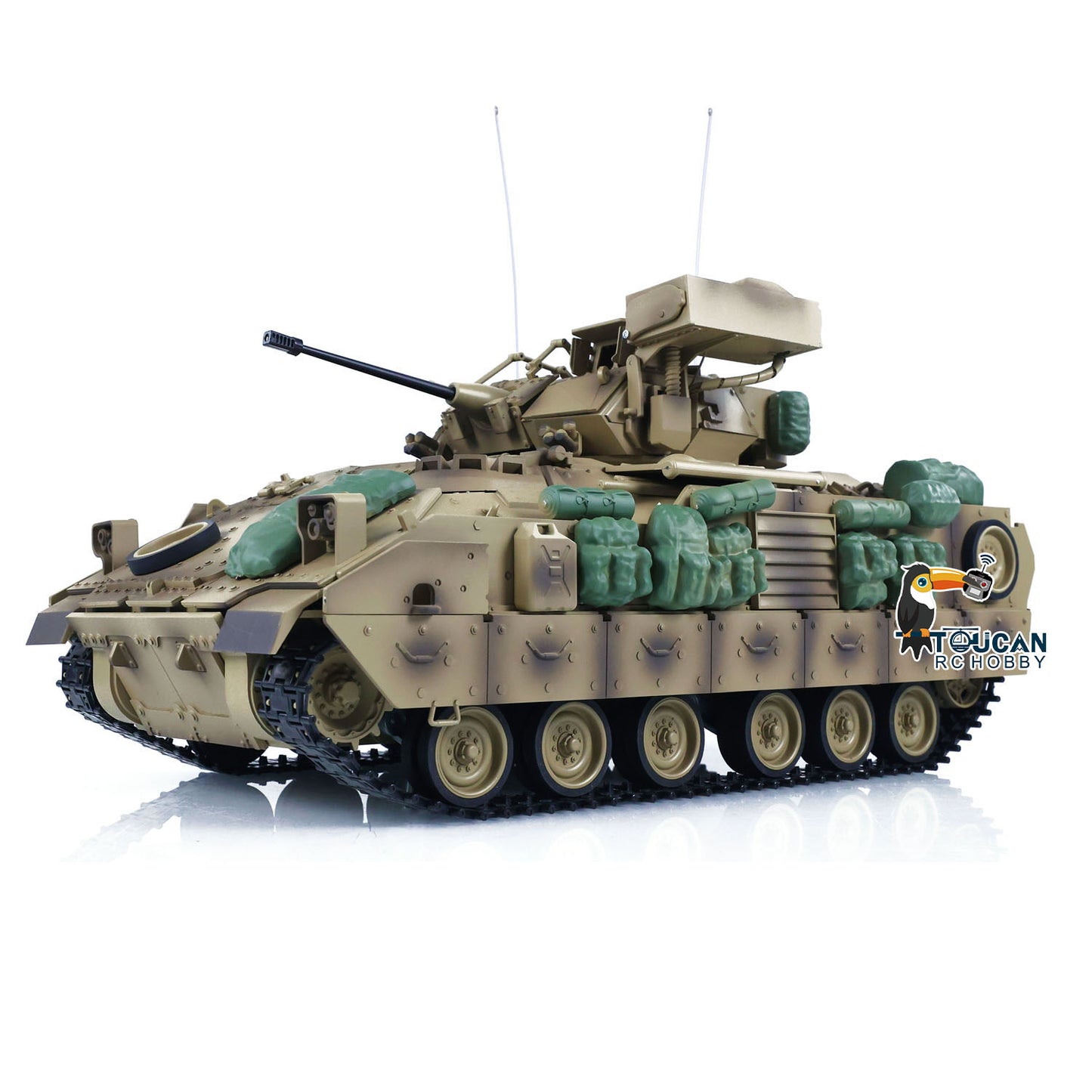 1/16 Tongde RC Kampfpanzer M2A2 Bradley Electric Infantry Barrel Recoil Kampf Elektrofahrzeug Modell Spielzeug