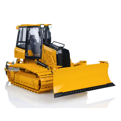 TOUCAN RC HOBBY Fast Free ShippingMetal 1/12 RC Hydraulic Bulldozer D3 Remote Control Engineering Vehicles 4CH Valve Construction Car Light Sound Flysky ST8 Radio