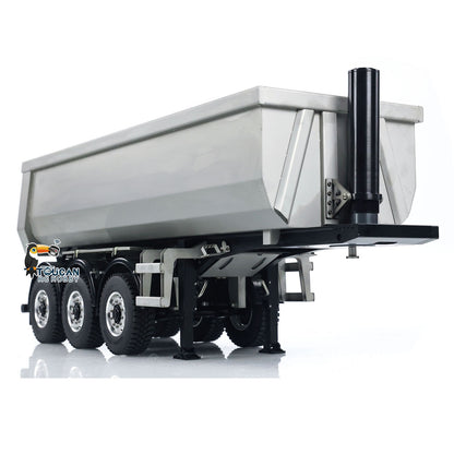 1/14 MD-3Axles Metal RC Hydraulic Dump Trailer 3-Axle w/Motor ESC Oil Tank No Radio Battery