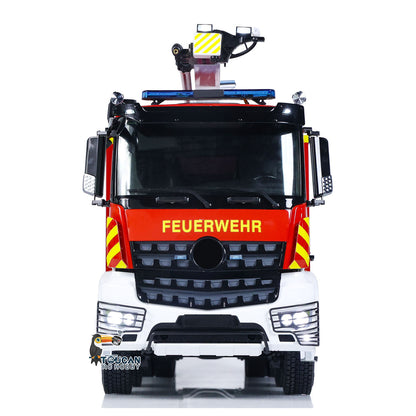 TOUCAN RC HOBBY 1/14 Metal Chassis 8x4 Radio Control Snozzle High-reach Extendable Turret Fire Truck RTR PNP Options