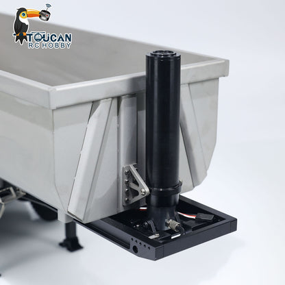 1/14 MD-3Axles Metal RC Hydraulic Dump Trailer 3-Axle w/Motor ESC Oil Tank No Radio Battery