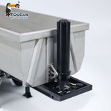 1/14 MD-3Axles Metal RC Hydraulic Dump Trailer 3-Axle w/Motor ESC Oil Tank No Radio Battery