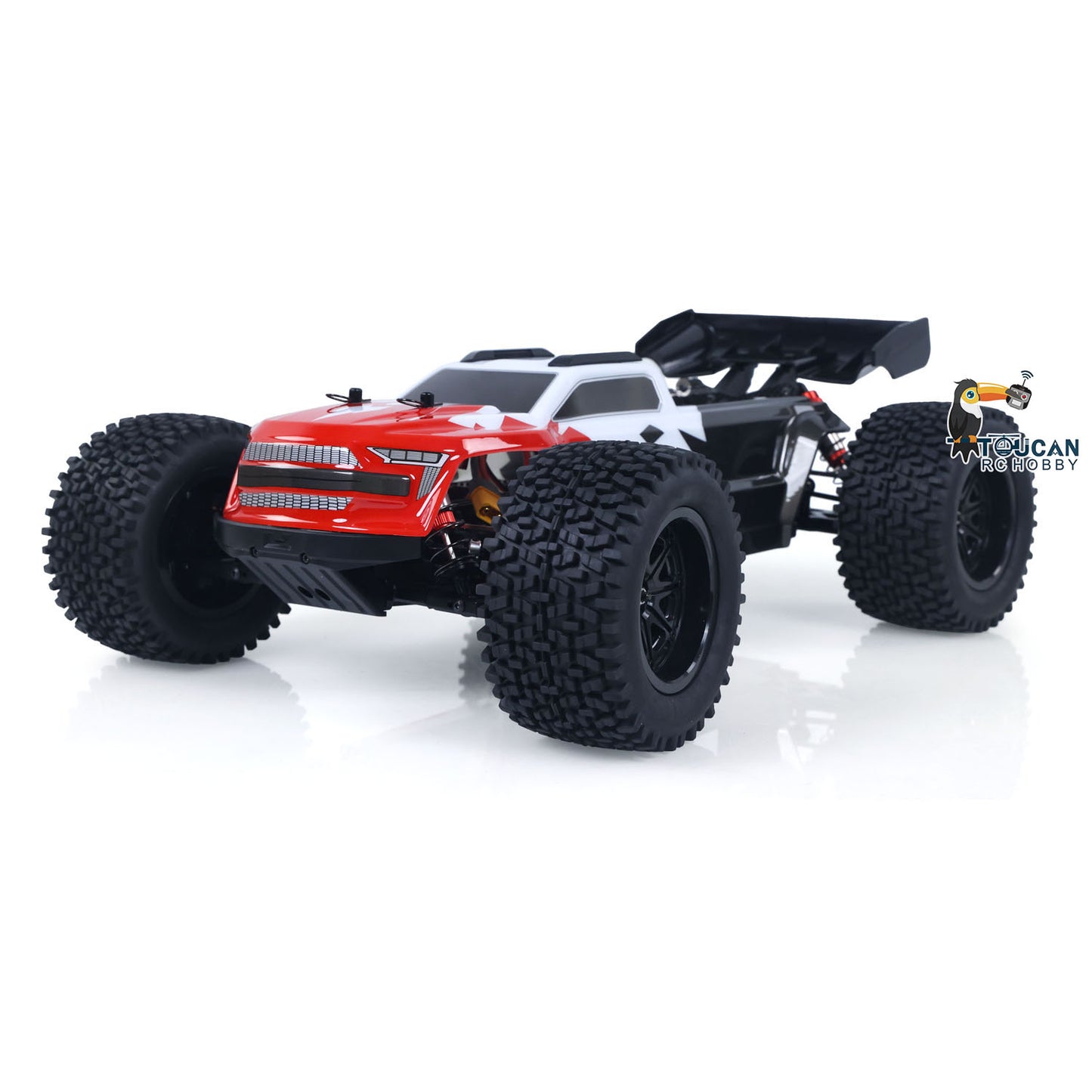 RTR 1002 1/10 4*4 RC Electric Racing Truck 90KM/H Remote Control Model Car 10KG Servo Nylon Frame Carbon Fiber Shock Towers
